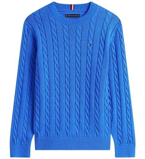 Tommy Hilfiger Cotton Cable Sweater Blue 152