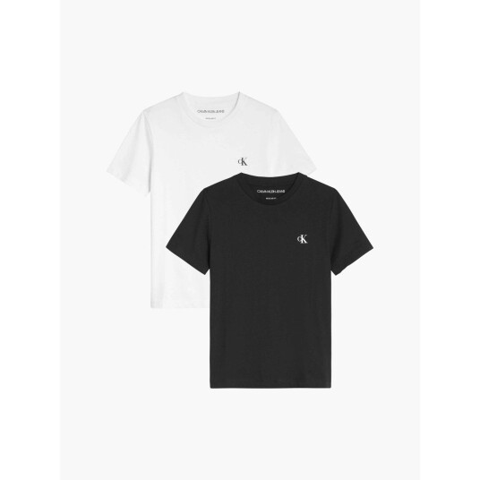 Calvin Klein White / Black 2-Pack Monogram T-Shirt 10 år