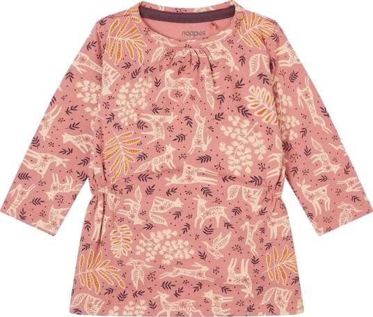 Noppies Girls Dress Faura L/Sl  Aop   N242 OLD ROSE   62