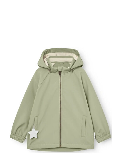 MINI A TURE Mataden Softshell Jacket. Grs Khaki green 18M/86