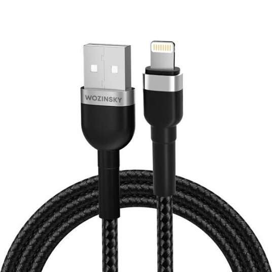 Wozinsky WNBAL1 USB A to Lightning 2.4A 1m Black Wozinsky WNBAL1 USB A to Lightning 2.4A 1m Black