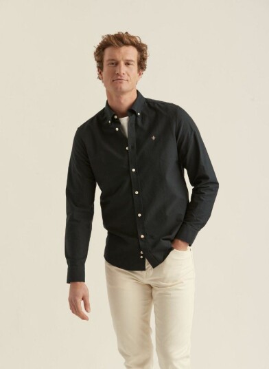 Morris stockholm douglas shirt svart skjorte herre bomull l Morris stockholm douglas shirt svart skjorte herre bomull l