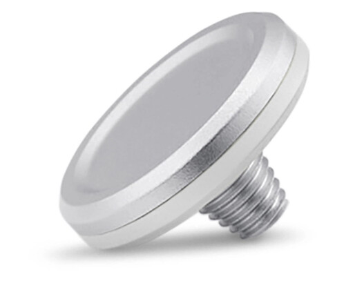 Leica Soft Release Button Aluminium For Q3. Silver anodized finish
