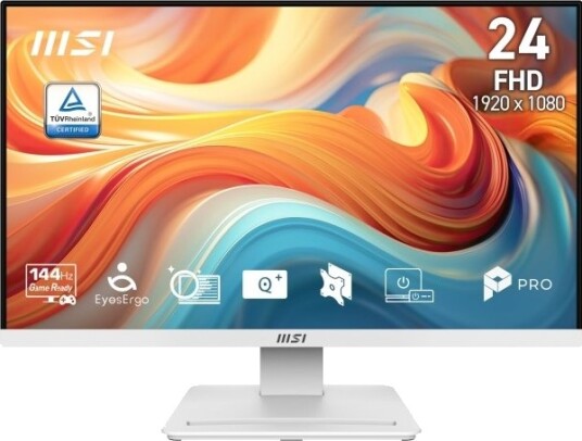 MSI PRO MP241W 23.8" FHD 144Hz PC-skjerm Hvit MSI PRO MP241W 23.8" FHD 144Hz PC-skjerm Hvit