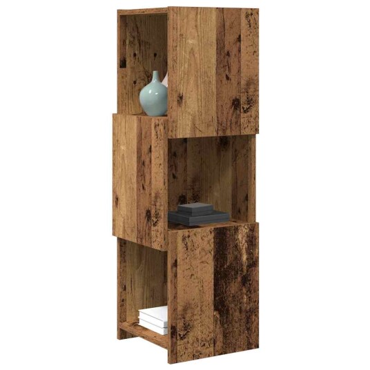  Hjørneskap Hvit 30,5x30x95cm Konstruert tre