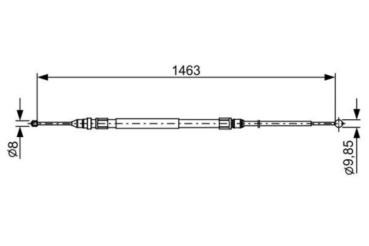 Bremsewire BOSCH 1 987 482 492 Bremsewire BOSCH 1 987 482 492