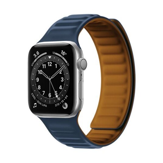 Hurtel Magnetic Strap Stropp For Watch 7 41Mm Magnetisk Bånd Armbånd Armbånd Blå