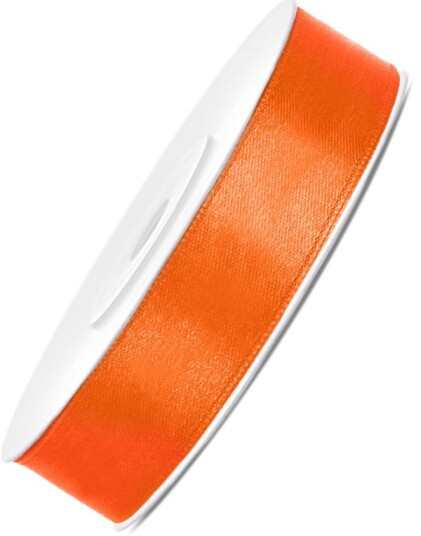 ORANGE Silkebånd 25 meter x 12 mm
