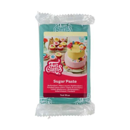 Blågrønn Fondant Fra Funcakes 250g Blågrønn Fondant Fra Funcakes 250g