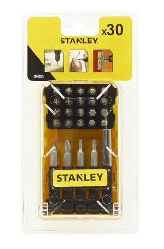 Stanley 60mm Magnetholder med 29 Bits for Elektroverktøy