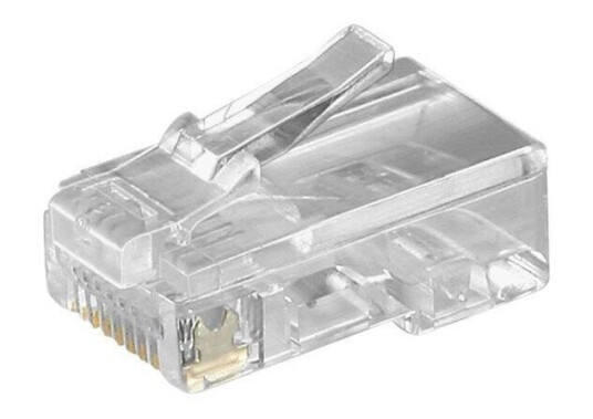 Pro goobay - RJ45 stik - 10pcs - Transparent Pro goobay - RJ45 stik - 10pcs - Transparent