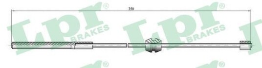 Bremsewire LPR C0558B Bremsewire LPR C0558B