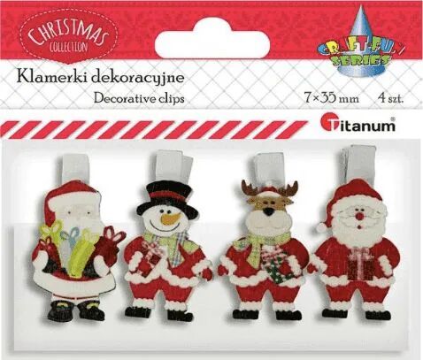 Titanum Titan Treklips med dekor 4 stk Titanum Titan Treklips med dekor 4 stk