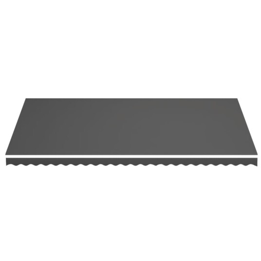 vidaXL Erstatningsduk for markise antrasitt 6x3,5 m