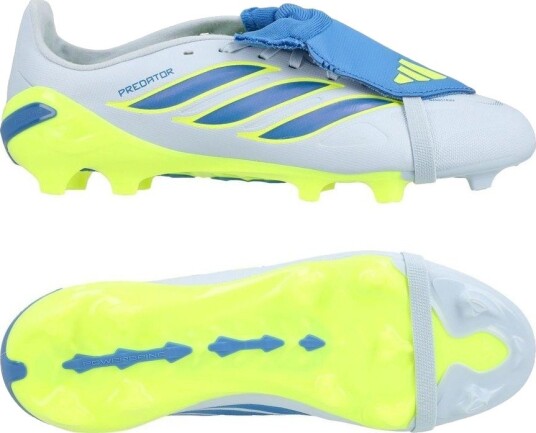 adidas Predator League Fold over Tongue Fg Ice Cold Precision   Crystal Sky/ray Blue/gul Barn   Gress (Fg) størrelse 33½