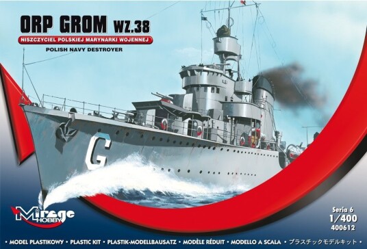 Mirage ORP GROM Modellski Byggesett 1:400