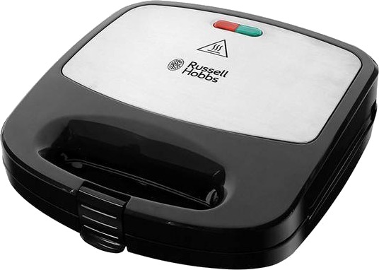 Russell Hobbs Fiesta 3-i-1 Toastjern med Avtagbare Plater 760 W Hvit/Svart/Sølv