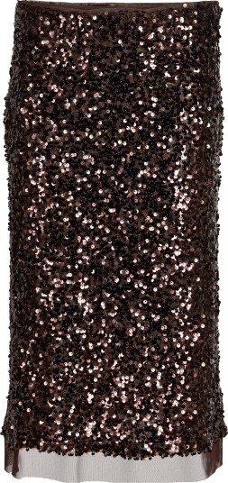 JJXX Kids Jxzola Sequin Skirt Wvn Grl   DEMITASSE   152