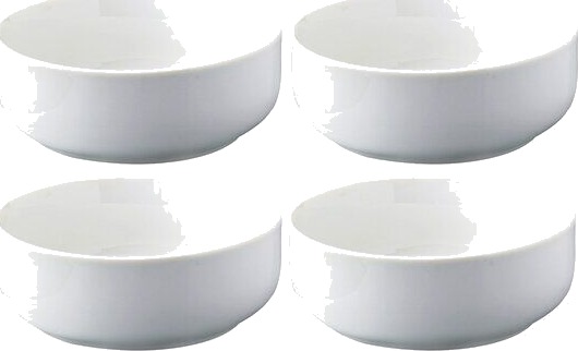 Aida Atelier skål 13 cm 4 stk super white Aida Atelier skål 13 cm 4 stk super white