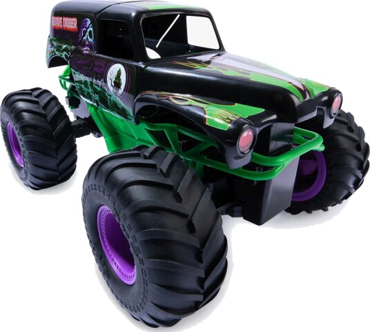 Monster Jam Smash & Bash Grave Digger 1:15 Radiostyrt Bil - Fjernstyrt Truck i Blå
