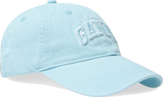 Ganni Washed Cotton Cap Blue ONE SIZE Ganni Washed Cotton Cap Blue ONE SIZE