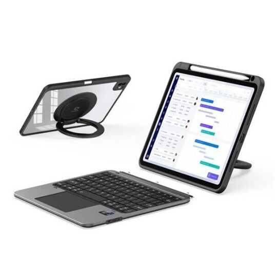 Avtakbart tastaturdeksel til iPad Pro 11 2024 Svart
