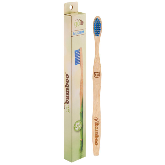 GoBamboo Bamboo tannbørste Medium GoBamboo Bamboo tannbørste Medium