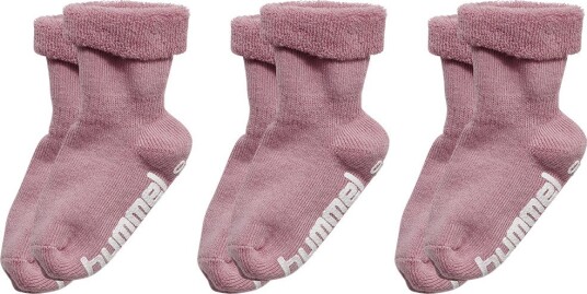 Hummel Hmlmini Non Slip 3 Pack Sock   SEA FOG   24/27