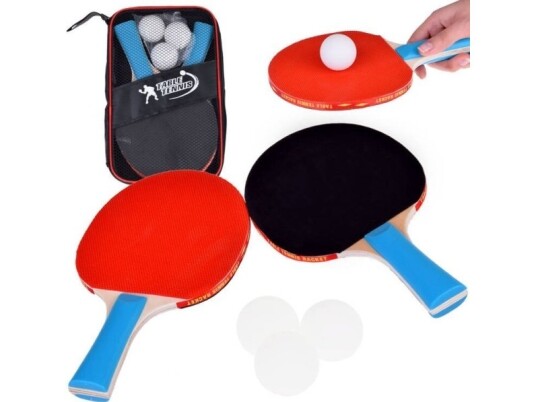 Jokomisiada Bordtennispadler I Tre + 3 Baller Bordtennis Sp0768