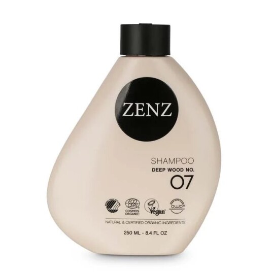 Zenz Organic No. 07 Deep Wood Sjampo 250 ml - Fuktighetsgivende og Styrkende for Alle Hårtyper