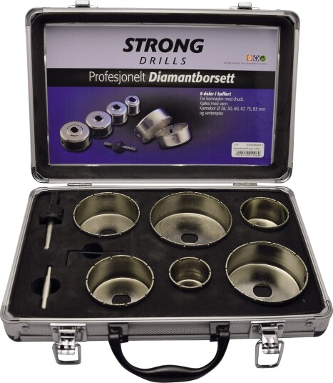 Nobrand Diamantborsett 8 Deler I Koffert