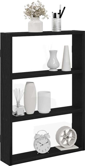 Vegghylle svart 43x9x60 cm konstruert tre 8721158650818 Vegghylle svart 43x9x60 cm konstruert tre 8721158650818