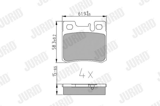 Bremseklosser JURID 571435J Bremseklosser JURID 571435J