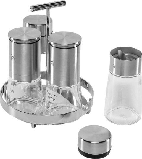 WMF De Luxe krydderisett med holder (5-pk)