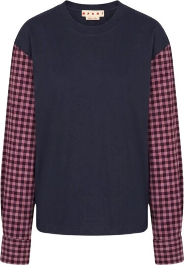Marni Dame Topper Blå 3XS,