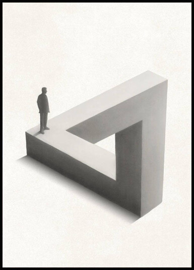 Penrose Triangle Plakat Plakat / 21x30cm
