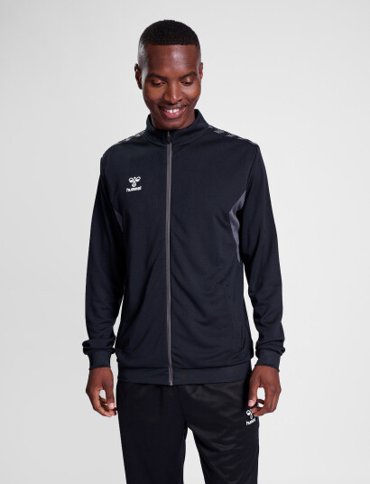 Hummel Hmlauthentic Pl Zip Jacket - Black - XL Hummel Hmlauthentic Pl Zip Jacket - Black - XL