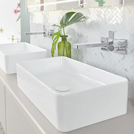 VILLEROY & BOCH COLLARO SERVANT 56X36, TITANCERAM HVIT ALPIN U/ARMATURHULL OG OVERLØP VILLEROY & BOCH COLLARO SERVANT 56X36, TITANCERAM HVIT ALPIN U/ARMATURHULL OG OVERLØP