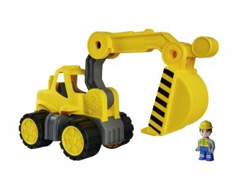 Big Power-Worker Digger + Figurine Digger 2 År Gult