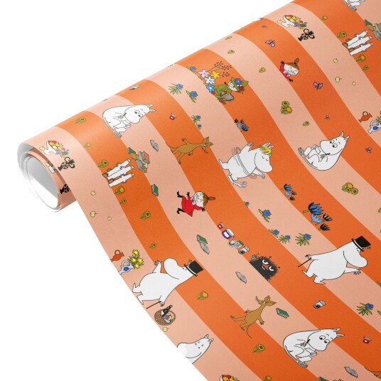 Gavepapir Mummi - Oransje Gavepapir Mummi - Oransje