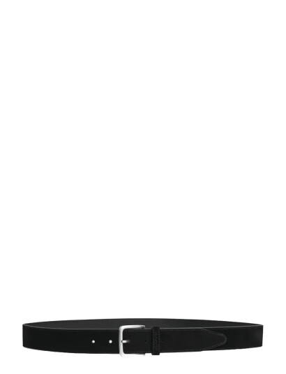 GANT Classic Suede Belt - Black - 80 GANT Classic Suede Belt - Black - 80
