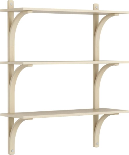 Levi Vegghylle 90 cm Medium Aluminium / Naturlack Ask