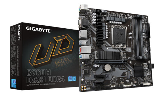 GIGABYTE B760M DS3H Micro-ATX Hovedkort med LGA 1700 og DDR4 Støtte GIGABYTE B760M DS3H Micro-ATX Hovedkort med LGA 1700 og DDR4 Støtte