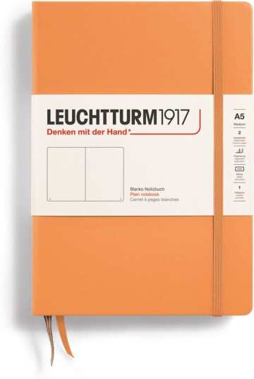Leuchtturm1917 Notebook Plain A5 Hardcover Apricot