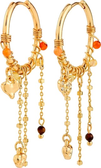 Pilgrim Mylan Earrings Gold Plated Gold ONE SIZE Pilgrim Mylan Earrings Gold Plated Gold ONE SIZE