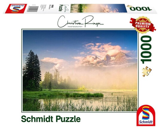 Schmidt Puzzles 59696 Puslespill 1000 brikker Christian Ringer Lake Taubensee