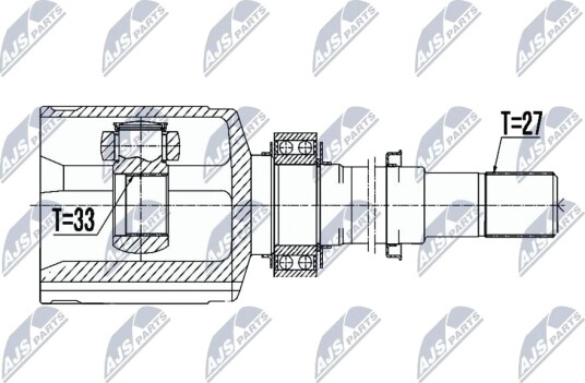 Nty Drivknute drivaksel NTY NPW NS 063