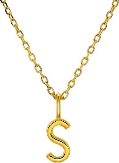 Pan Jewelry Letters smykke i 925 forgylt sølv S