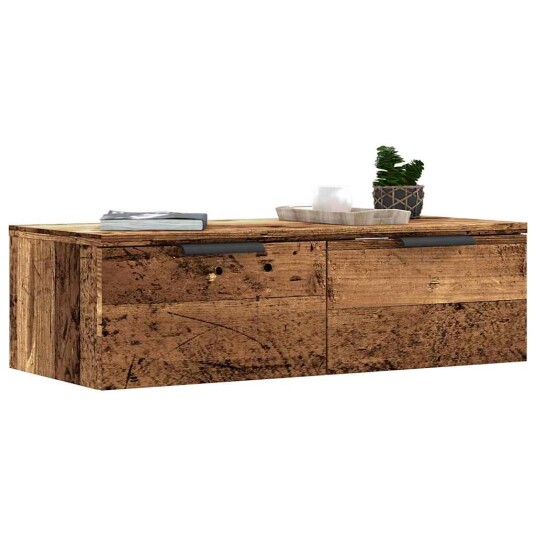  Veggskap gammelt tre 68x30x20 cm konstruert tre 8721158442727