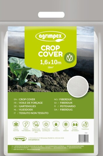 Fiberduk Jabo Agrimpex Hvit Størrelse: 1,6x10 m Fiberduk Jabo Agrimpex Hvit Størrelse: 1,6x10 m